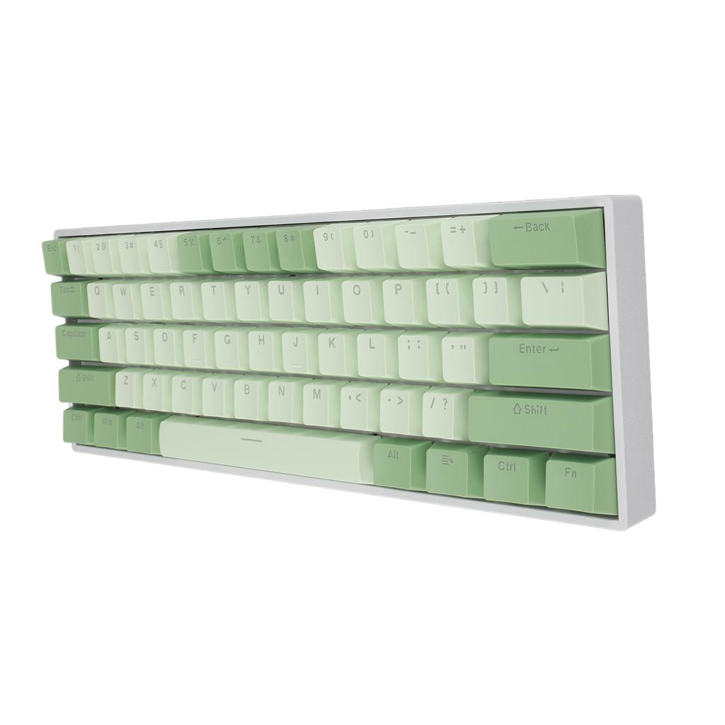 60% 61 Keys Mechanical Keyboard RGB Hot Swappable USB Wired Red Switch Keyboard for Win 2000 ME XP 7