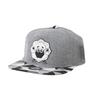 [Withmoons] Hut, Kappe, Gerader Schirm, Schaf-Design, Gerade Kappe, Snapback Baseballkappe, Verstellbare Größe, TR2937 (grau)