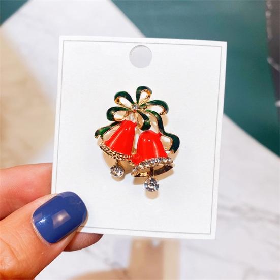 Vánoční brož drahokamy slavnostní vánoční stromeček zvonek věnec tvar sněhuláka Oblečení šperky Nový rok dárek svetr kabát čepice dekorace špendlík na oblečení