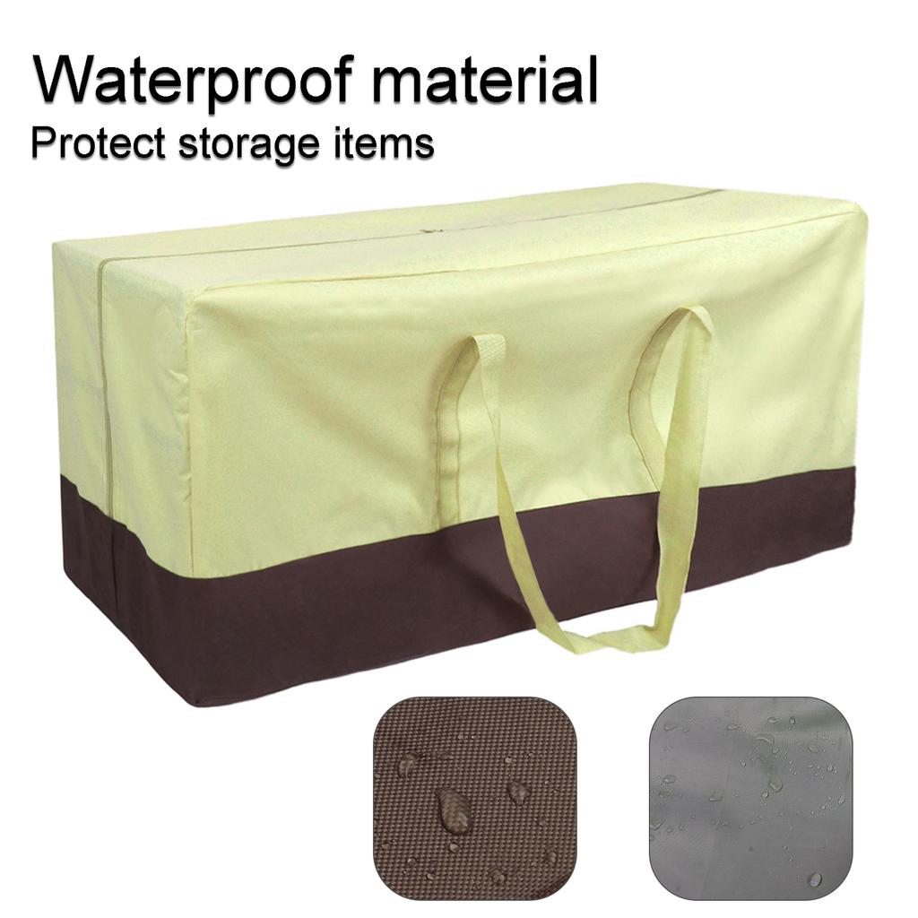 Outdoor Furniture Cushion Storage Bag Oxford Cloth Dustproof Furniture Cover Patio Furniture