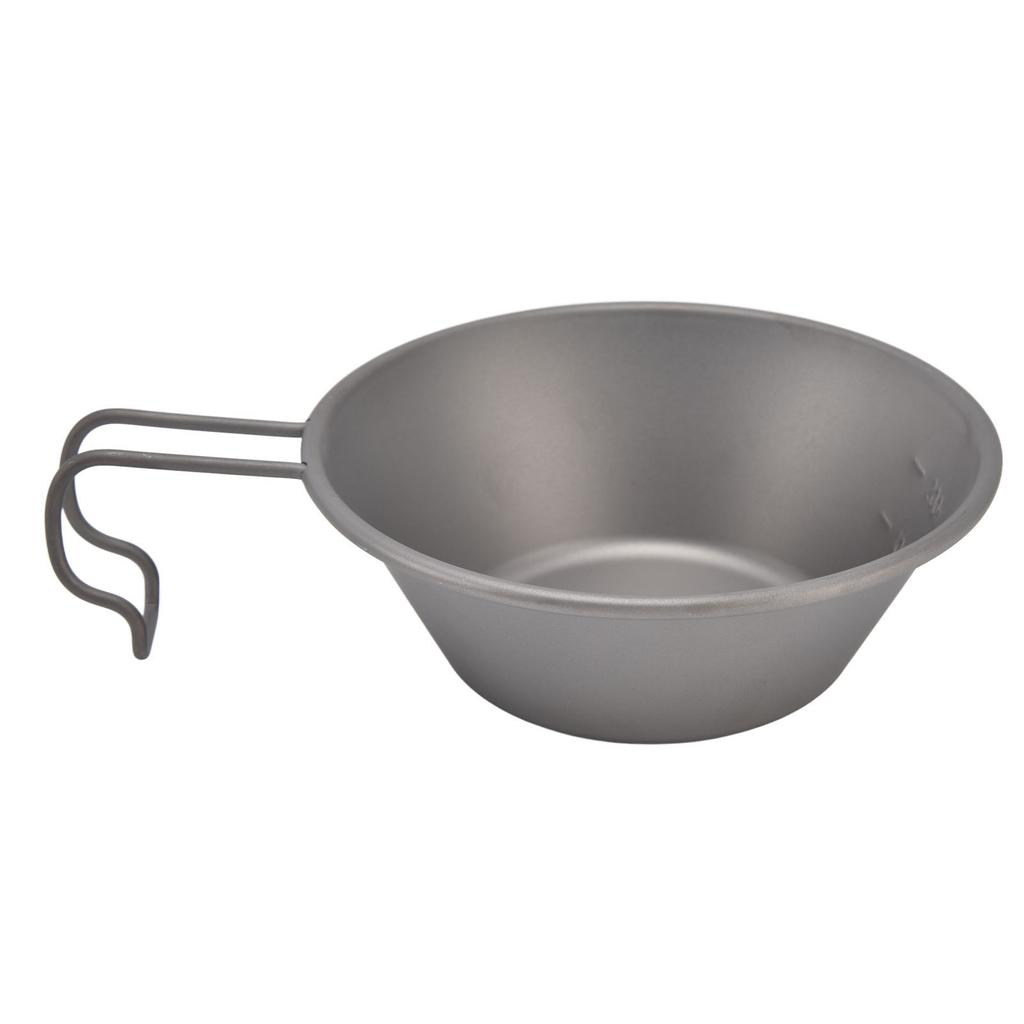 Ultralight Camping Cookware Outdoor Camping Picnic Bowl Cup with Folding Handle for Hiking