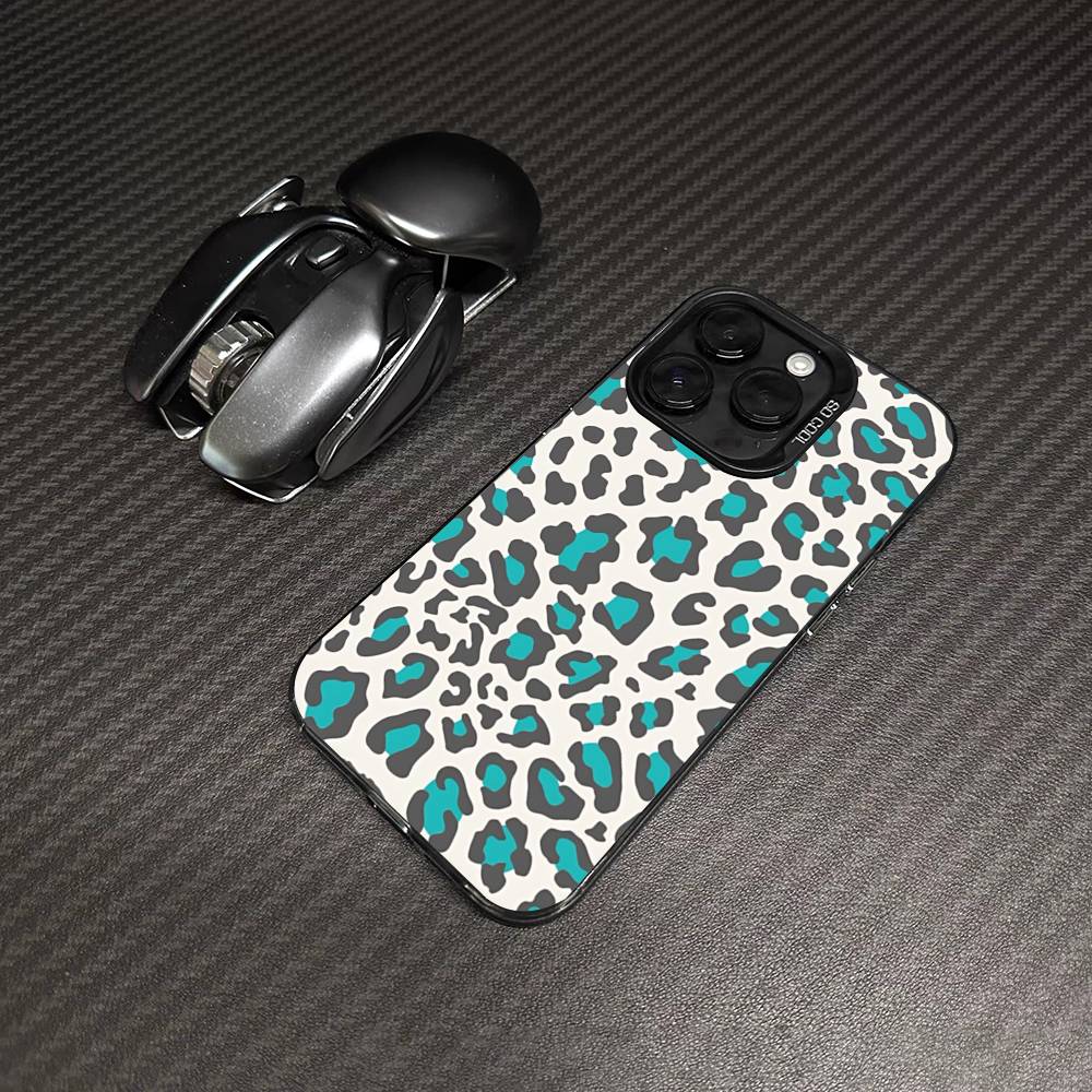 Classic Leopard Cheetah Phone Case For IPhone 17 16 15 14 13 12 11 Pro Max Plus Color Silver Cover
