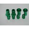 4 Kits TR 41 Chrome Green Color Snap-In Tire Valve Stems Short Black Rubber