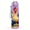 1PZ Gruppo Pollo Gallo Fattoria Multicolore 750ml Bottiglia Acqua in Plastica Colorata Tappo Flip-Top Anti-Perdita Per Sport Ufficio Uso Domestico