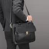 New Men's Briefcase Casual Vintage Genuine Leather Handbag Large-Capacity Business Laptop Bag Crossbody Bag