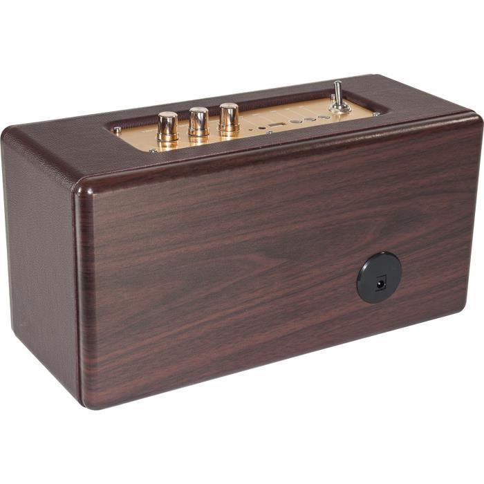 MADISON FREEDSOUND-VINTAGE -WD - Enceinte Vintage Autonome Avec USB Et Bluetooth 2 X 10W