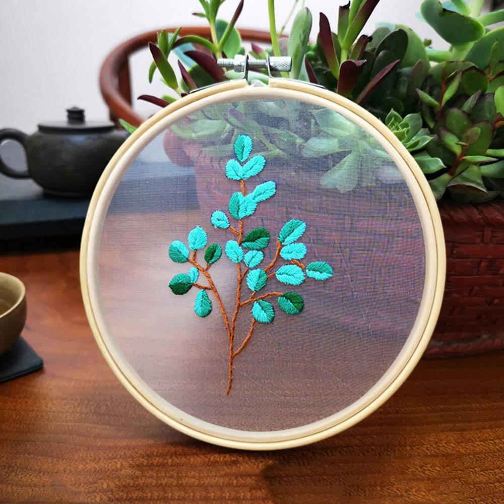 Швейные принадлежности для вышивания Орнамент Набор для вышивки крестом Цветок Вышивальная игла Вышивка иглой Пяльцы 3