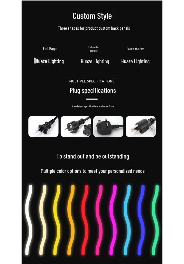 LED Neon Light USB 5V Transparent Acrylic 'Open' Sign for Shops and Businesses