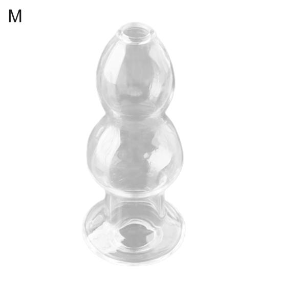 Effective Prostate Toy Smooth Fast Adaptation Rounded Tip Transparent Butt Plug Sex Toy for Bedroom