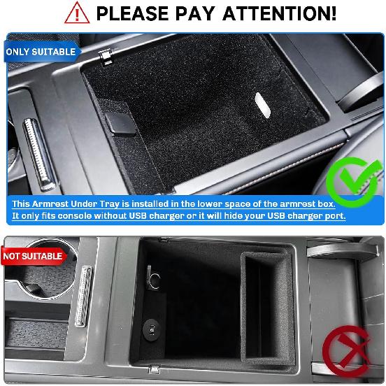 SXCY 2PCS Tray for 2024-2026 Lincoln Nautilus Center Console Organizer