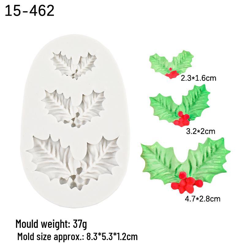 

Силиконовая форма «Листья падуба» для украшения тортов, мастики и шоколада