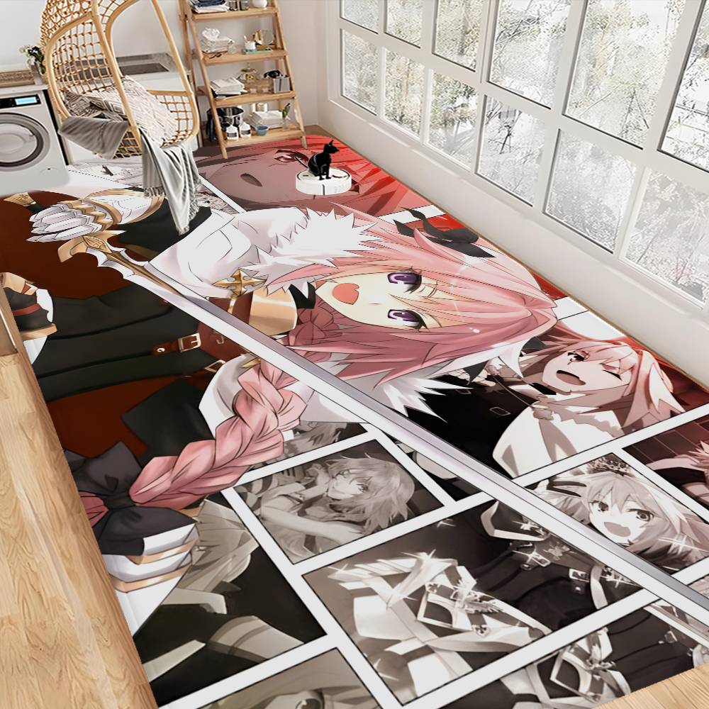 Astolfo Anime Girl Anime Hallway Carpet Washable Non-Slip Living Room Sofa Chairs Area Mat Kitchen Doormat Area Rug
