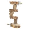 2PCS Parrots Platform Climbing Ladder Climbing Toy Wood Ladder Small Animal Cage Accessories