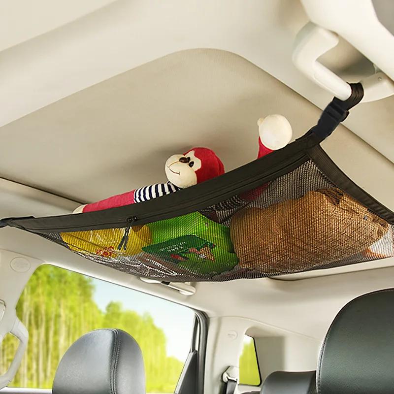 Auto Dachaufbewahrung Organizer Automobil Deckenfrachtnetz Tasche Netz Auto Camping Zubehör Hängende Aufbewahrungstasche Dachzelt