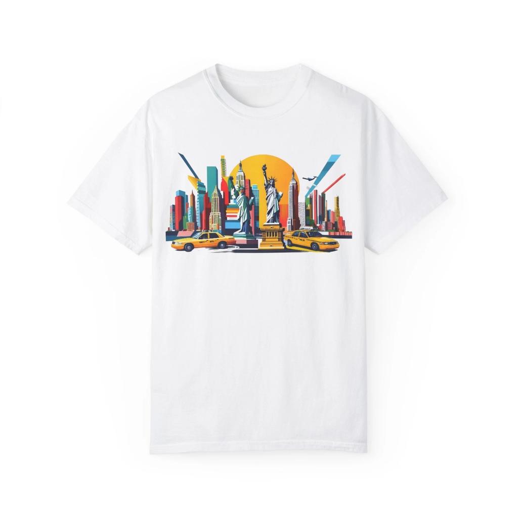 New York City Skyline T-shirt, Vintage NYC Tee, Unisex Graphic Shirt, Travel