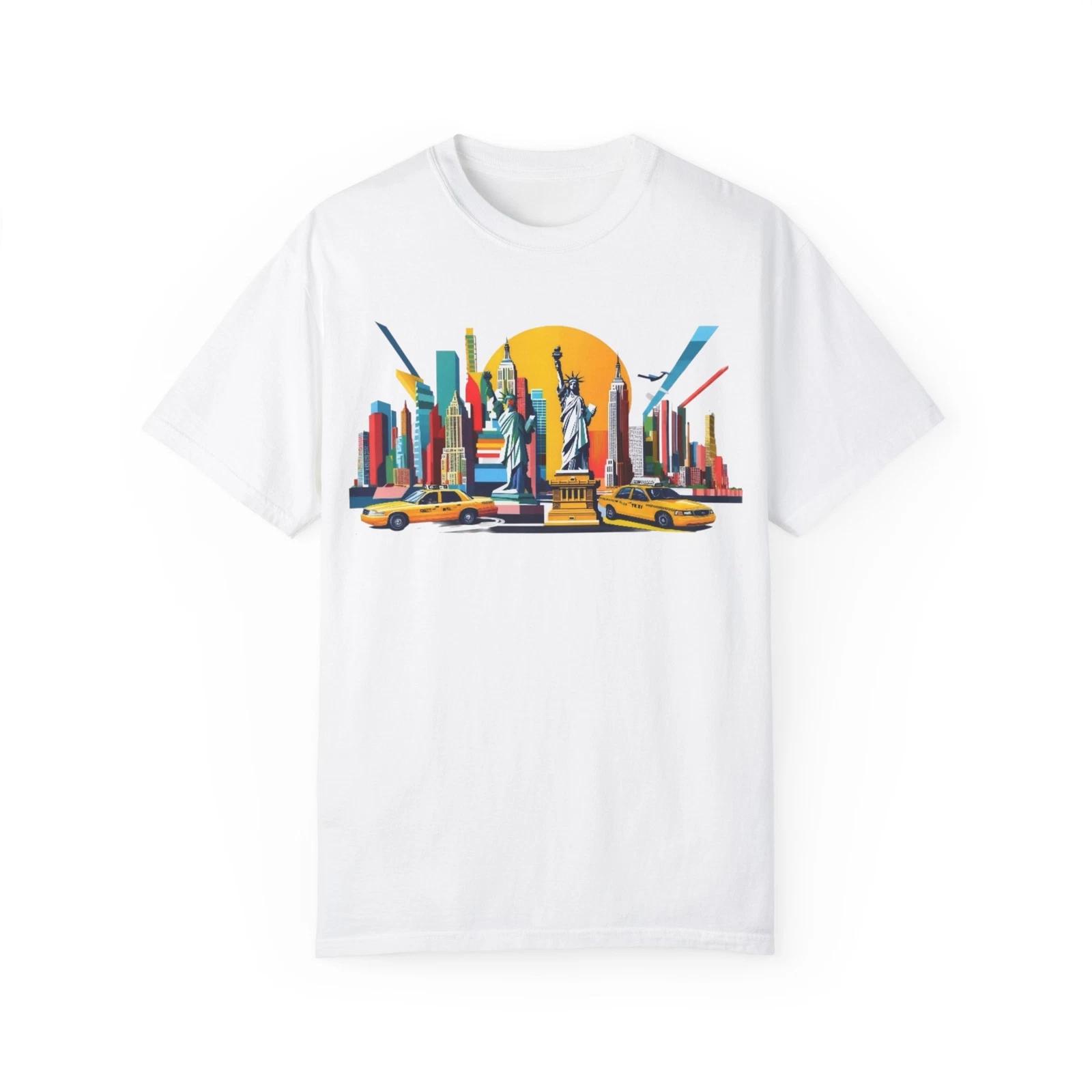 New York City Skyline T-shirt, Vintage NYC Tee, Unisex Graphic Shirt, Travel 3XL