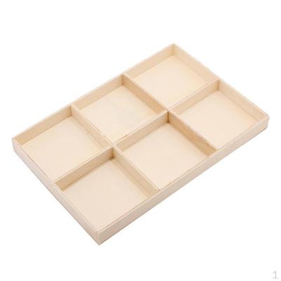 Wooden Drawer Organizer - Desk Organizer, Divided Storage Box, Display Tray, for Small Items,