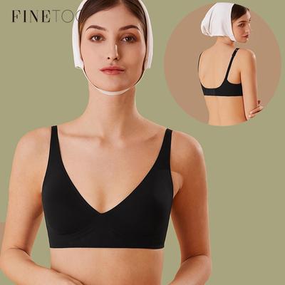 Women Latex Bra Seamless Underwear Sexy Brassieres Woman's Wireless Bras Soft Female Intimates Lingerie Plus Size Bralette S-2XL
