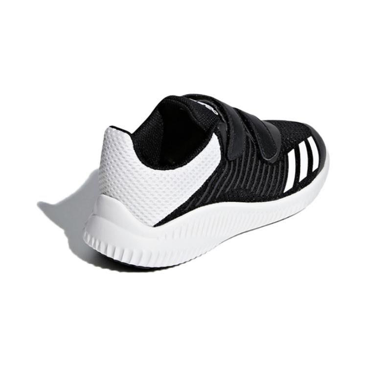 Adidas Fortarun Wide Cf Slip Resistant Low top Kids Lifestyle Shoes Black White Children Aged 3 7 Years Old F34381