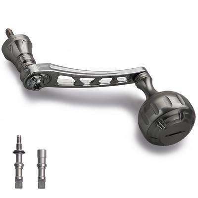 HEIGHTEN Variable Reel Handle with Knob for Shimano Daiwa Universal Spinning Reels Chrysant Series Knob 65-70mm 35/38mm (35mm -1 - Gunmetal) (501)