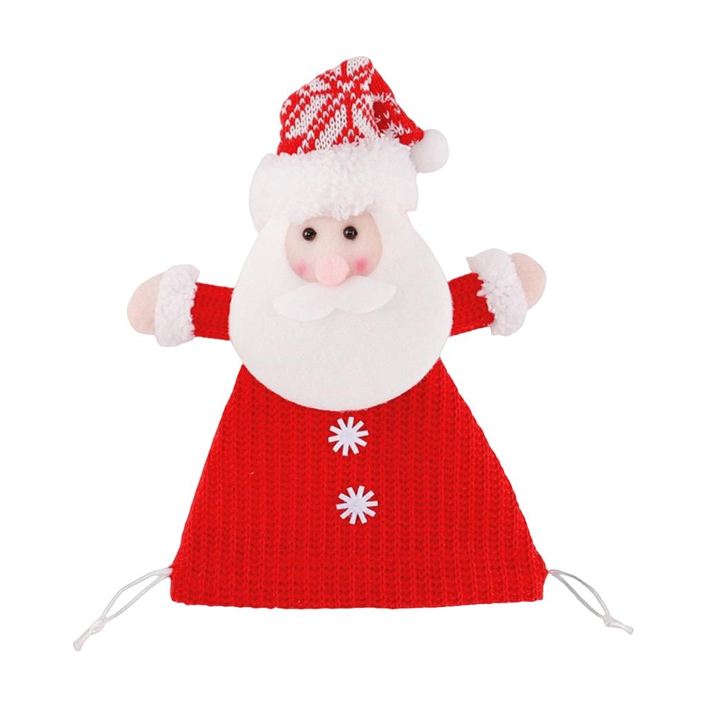 Christmas Cute Knitted Candy Bag Doll Christmas Eve Bag Gift Bag Jewelry