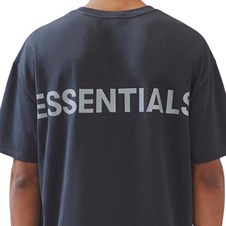 Fear of God Essentials T-shirt a maniche corte FW19 con logo Unisex Top Nero 0125250500105001