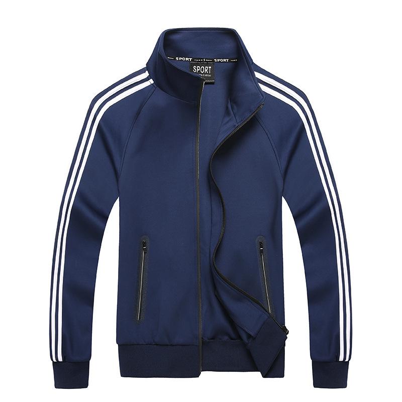 Cappotti da uomo oversize 3 strisce Giacca cappotto da uomo taglia forte 8xl Felpe sportive per uomo taglia grande Streetwear Giubbotto bomber