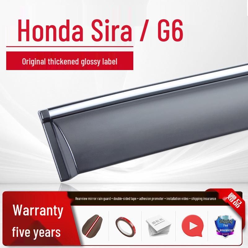 Honda Tenth Gen Accord, Civic, Lingpai, and Fengfan Car Window Rain Visor - Sun and Rain Guard for CR-V, XRV