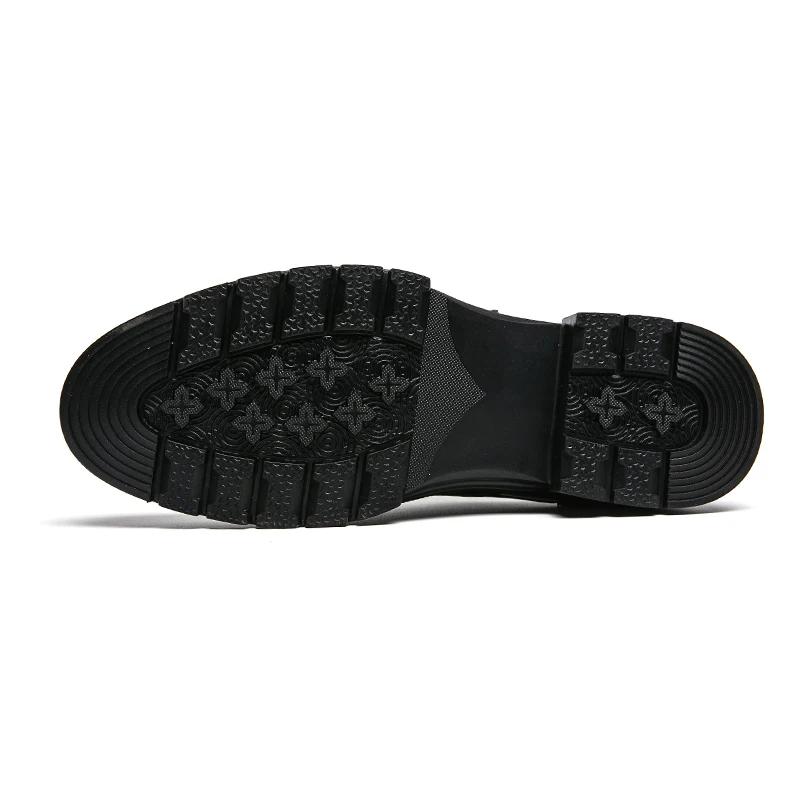 Men Loafers Shoes Round Toe Buckle Strap Black Brown Business Shoes for Men with  Size 38-46 Dress Shoes Men