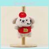 Adorable Dog Plush Keychain Cartoon Toy With Colorful Bib For Cute Bag Decoration