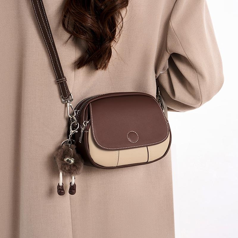 Premium Foreign Style Bag Women's 2025 New Niche Messenger Bag Women's Mini Small Round Bag Single Shoulder Women's Bag Trendy Backpack