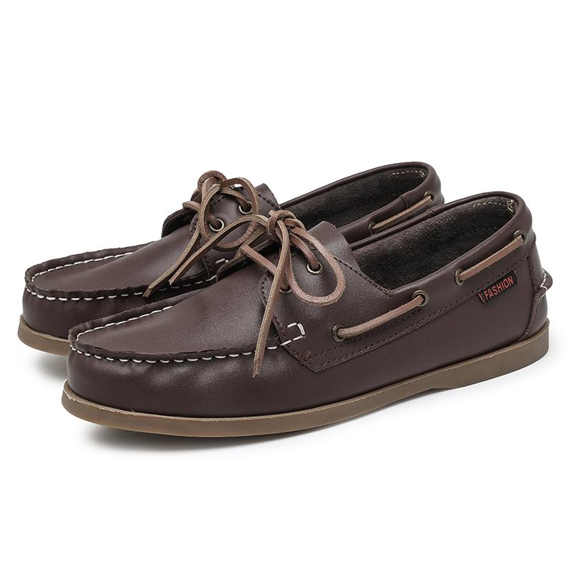 Fashion Men Loafer Shoes High Quality Handmade Wear-Resistant Genuine Leather Casual Shoes Business Luxury Dress Designer Shoes Driving