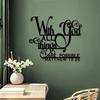 God Bless All Is Possible Sign Metal Wall Decor Black Religious Wall Scripture Large Christian Wall Decor Bible Verse Wall Decor