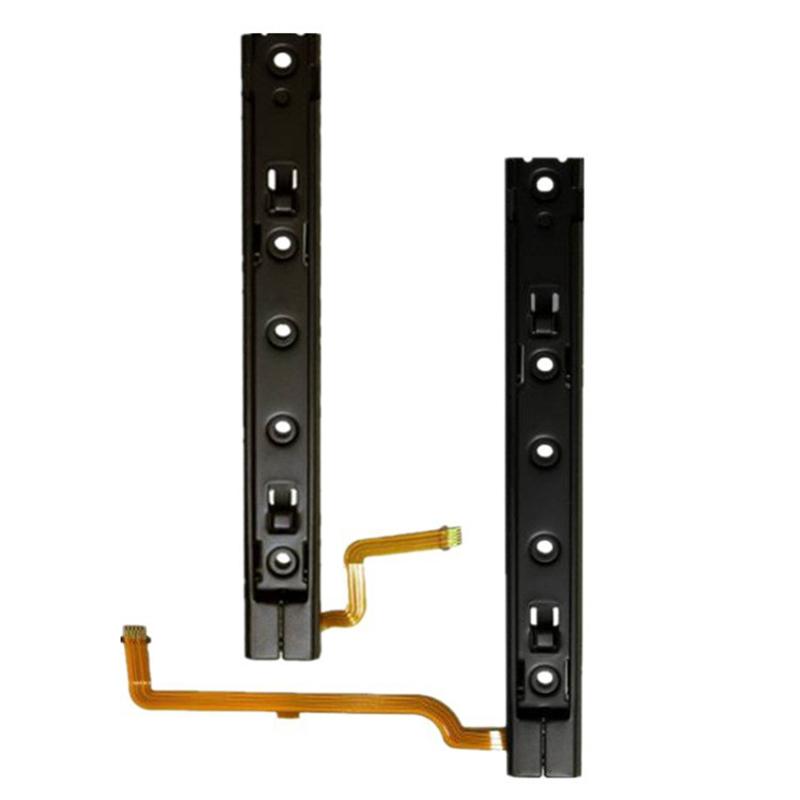 Reservedel Høyre og Venstre Glideskinne med Flexkabel For Switch Metallstyreskinne Konsoll Joycon Ns Tilbehør Reparationsdel