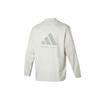 Adidas Alphabet Logo Print Sports Running Fitness Training Casual Long Sleeve T-Shirt Unisex Tops Grey IX1971