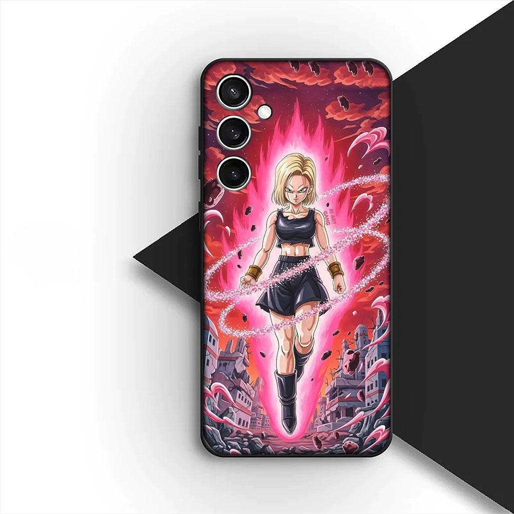 

Cover for Motorola Moto G55 G45 G75 G85 G35 Edge 50 30 Fusion 40 NEO Ultra Pro Phone Case Comics Android 18 Dragon Gokus Ball Motorola Moto G85