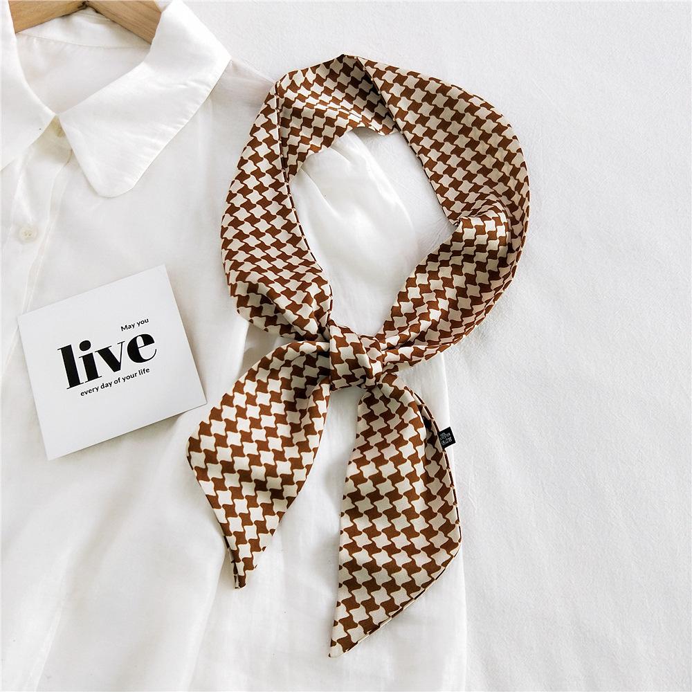 New Scarves Silk Scarves Women'S Spring And Autumn Season Long Decorative Professional Scarves Summer Thin Styles Paired With Shirts Stylish