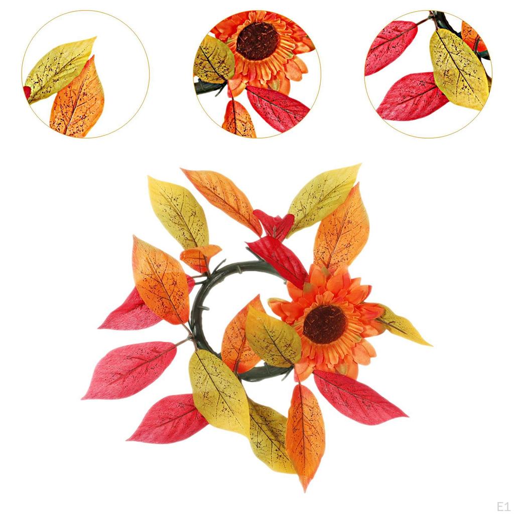 Świecznik w kształcie pierścienia, prezent, dekoracja domu, świecznik, sztuczny do domu wiejskiego