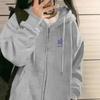Modisches Sweatshirt für Damen, Neu, Herbst und Winter, Neuer Stil, Lässiger Stil, Kapuzen-Cardigan-Oberteil, Lässige Sportjacke