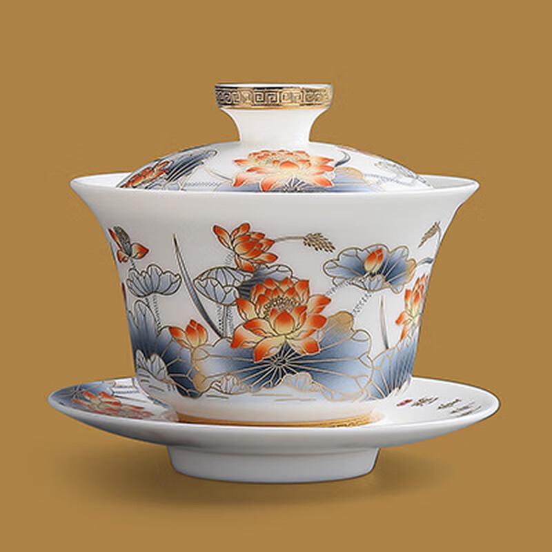 

Dehua White Porcelain Suet Jade Gaiwan Tea Bowl