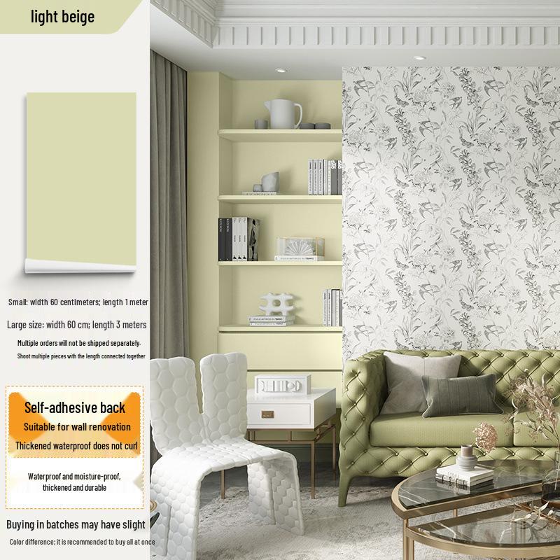 Papier Peint Adhésif Imperméable Croquis Hirondelle Rétro Français pour Carrelage de Salle de Bain