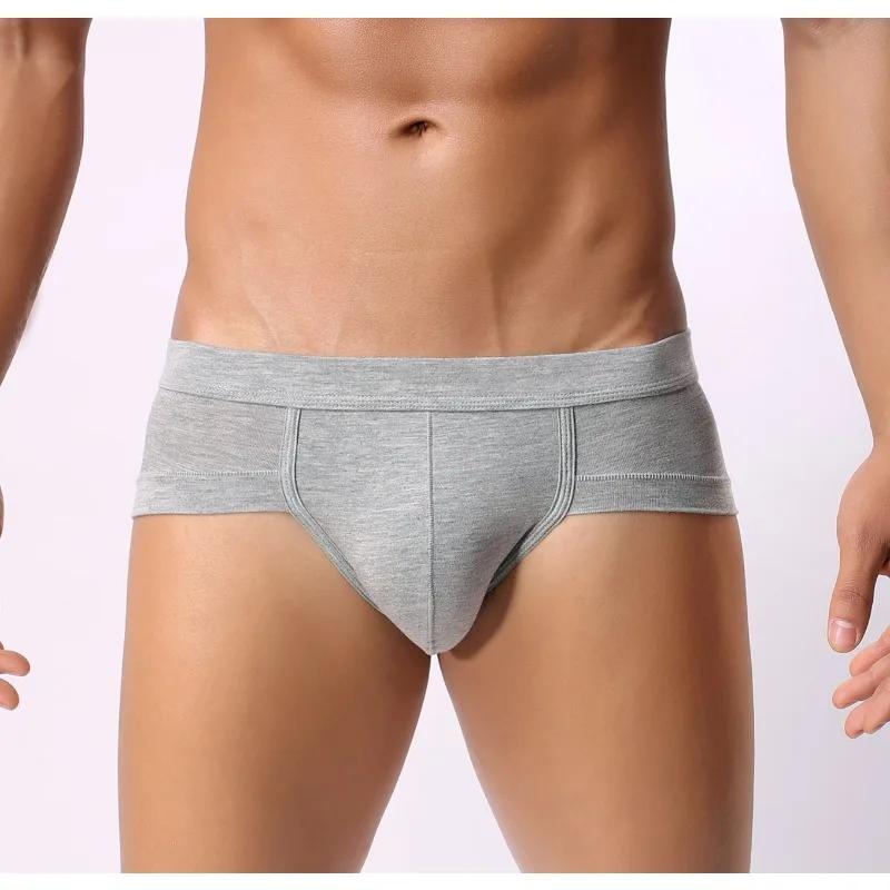 U Convex Pouch Briefs For Men Sexy Underwear Soft Panties Mini Boxer Brief Bikini Trunks Breathable Underpants Solid Lingerie