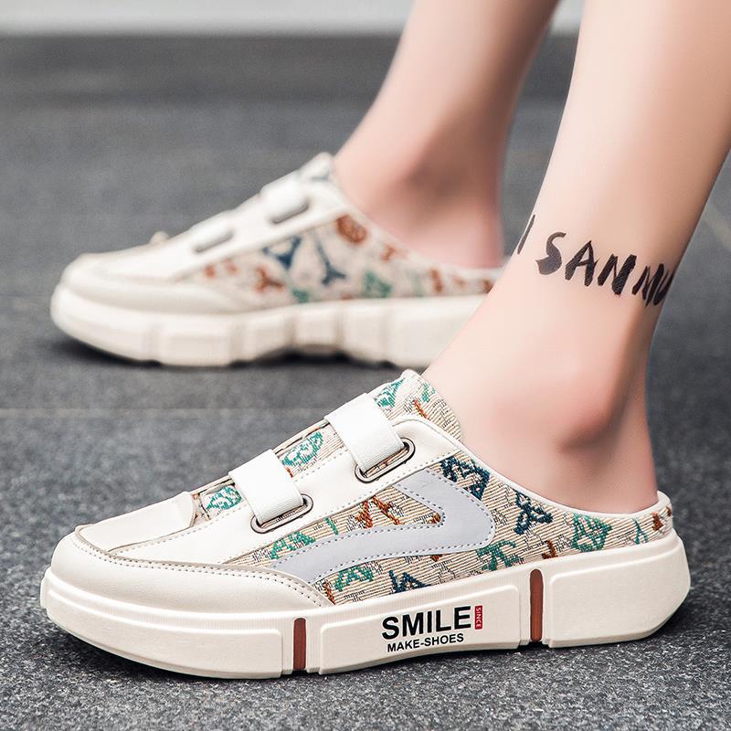 Baotou slippers summer new breathable lazy half drag casual platform shoes 38