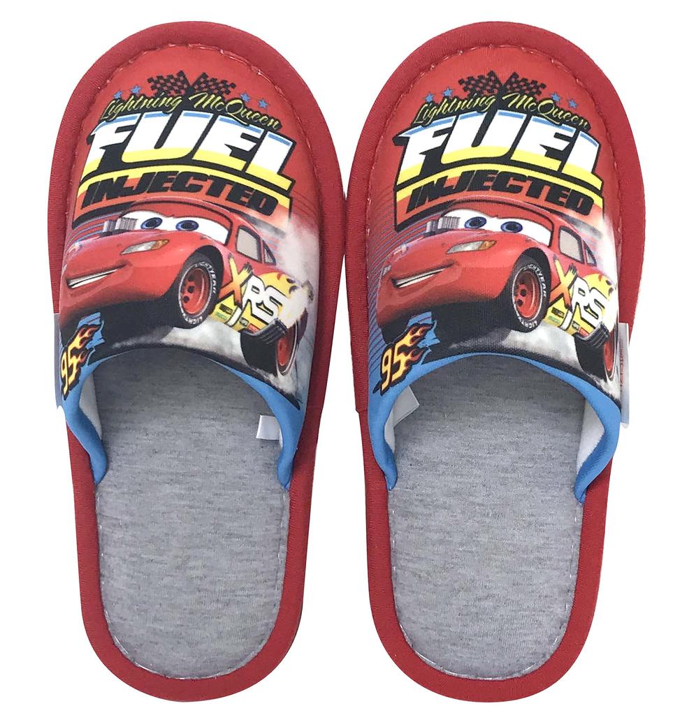 Cars Easy To Walk In Stylish 283274 Room Indoor Great for Guests [Disney] Cute, Comfortable, [Nippon Slippers] [Character] Red, 18cm-20cm, Slippers,