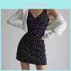 Vintage Floral Print Polyester Spaghetti Strap Dress With Slim Fit For Summer Vacation