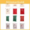 Large Canvas Merry Christmas Santa Sack Xmas Stocking Reindeer Gift Storage Bag