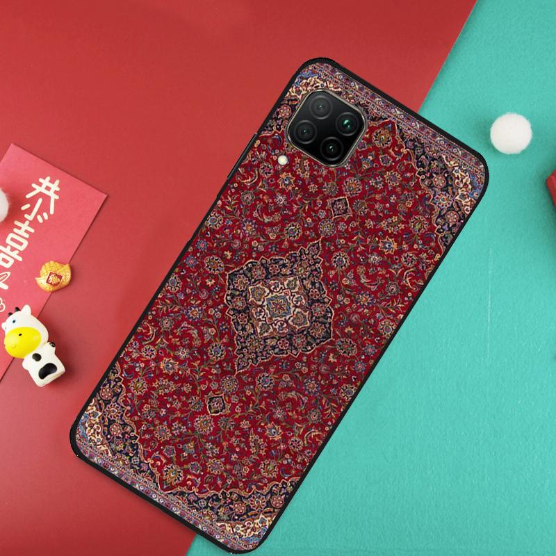 Persian carpet Floral pattern Case For Huawei Nova 11 Pro 3i 7i 8i 11i Y60 Y70 Y90 Y61 Y91 9 10 SE P20 P40 P30 Lite Cover