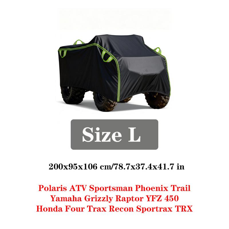 Quad Bike ATV Cover Universal Dust UV Protector for Motorcycle Scooter Kart Motorbike for Polaris Hisun Yamaha Can-Am CFMOTO