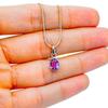 Amethyst Pendant: Minimalist 925 Sterling Silver Gemstone