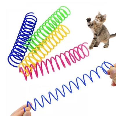 4 Bucăți Jucării cu Arcuri pentru Pisici Bobine Flexibile din Plastic Arcuri Spiralate Jucării Kicker pentru Pisoi pentru Pisici Urmărire Lovire Mușcare Vânătoare Joc Activ Exercițiu